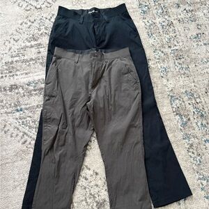 Eddie Bauer Men's Gray and Navy Pants